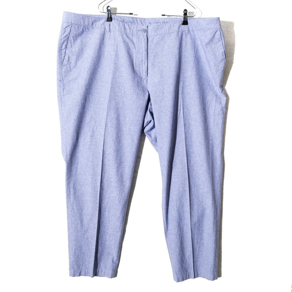 Talbots The Weekend Chino Plus Size 24W Light Blue
